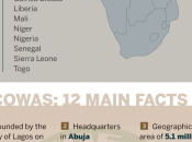 Infografia Economía oeste África.15 países miembros...