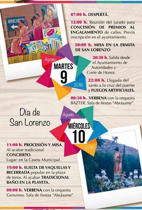 Fiestas Alcalá del Júcar dias 9 y 10