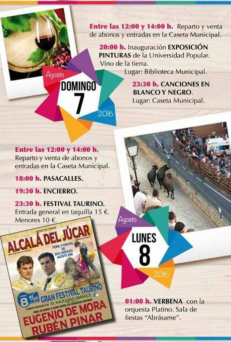 Fiestas Alcalá del Júcar dias 7 y 8