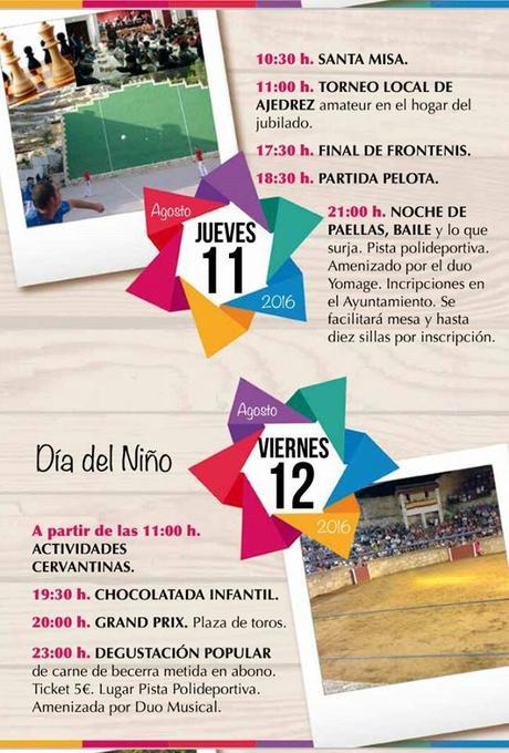Fiestas Alcalá del Júcar dias 11 y 12