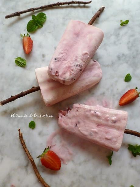 Polos de Moras con Chocolate Blanco