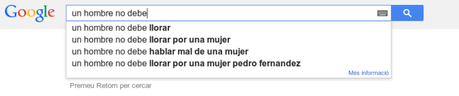 Busquedas no misóginas en Google: perplejo.
