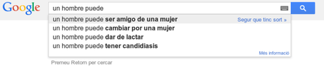 Busquedas no misóginas en Google: perplejo.