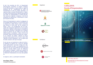 Aprendiendo a Emprender: 1ª Jornada d’Emprenedoria, a Catalunya