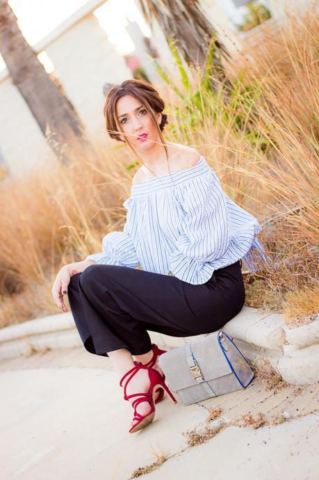 pantalones cropped negros SUPER SPECIAL CHICWISH BLOUSE