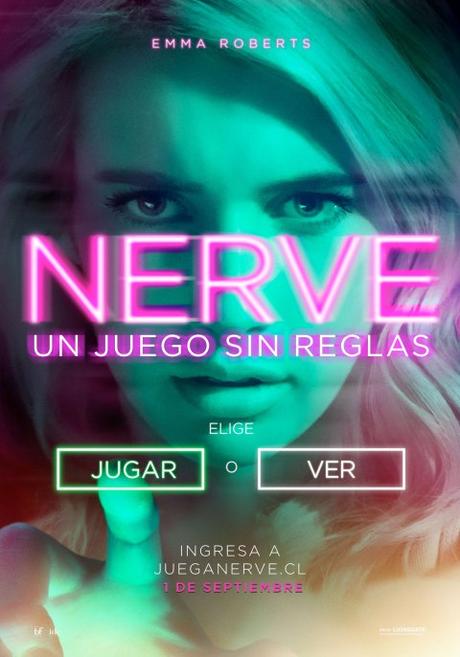 #NerveUnJuegoSinReglas lanza sitio web con concurso. Estreno en Chile, 1 de Septiembre