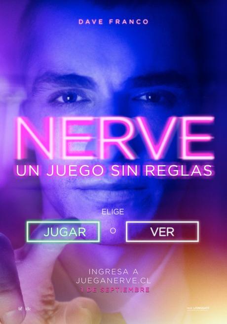 #NerveUnJuegoSinReglas lanza sitio web con concurso. Estreno en Chile, 1 de Septiembre