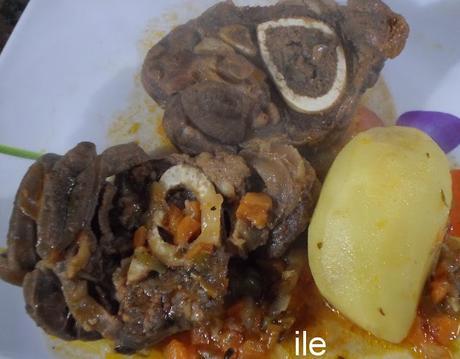 Osobucco con papas o patatas