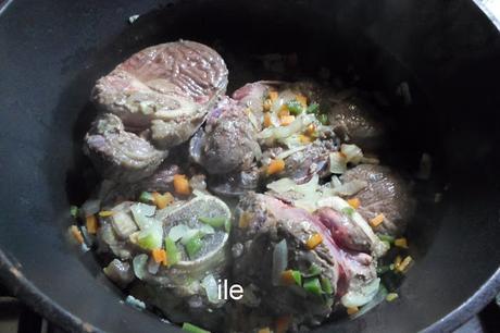 Osobucco con papas o patatas