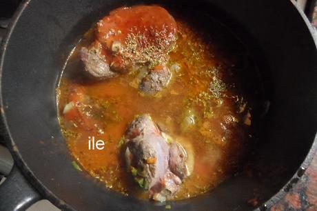 Osobucco con papas o patatas