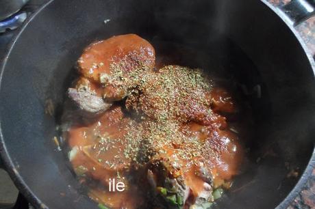 Osobucco con papas o patatas