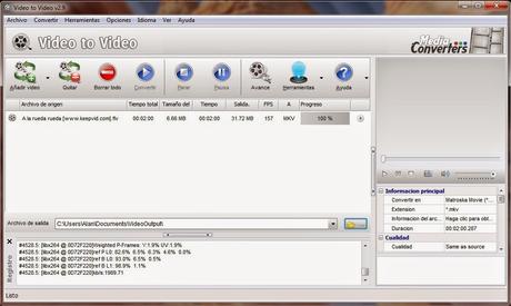 Video to Video Converter 2.9, excelente convertidor de audio y video creado para ti