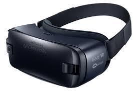 nueva samsung Gear VR 2016 de color negro y azul oscuro