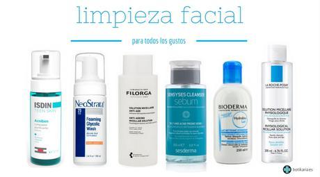 limpieza facial - productos recomendados