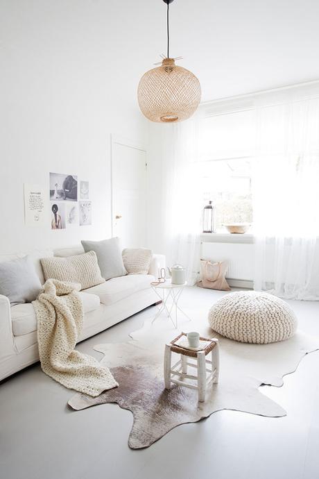 Una casa BOHO EN BLANCO muy muy  B O N I C A!