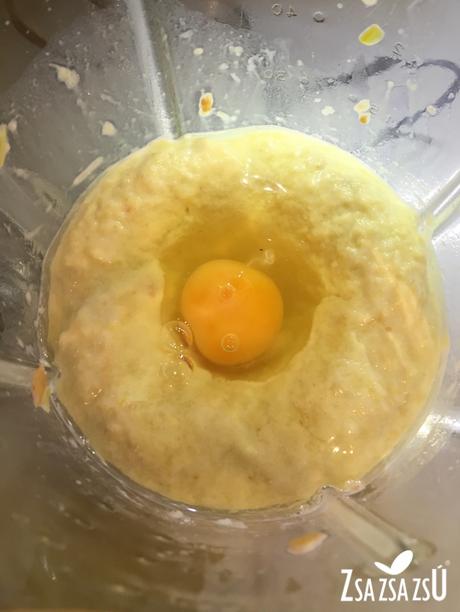 Mousse de puerros y gambas