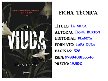 Reseña: La viuda, de Fiona Barton Reseña: La viuda, de Fiona Barton