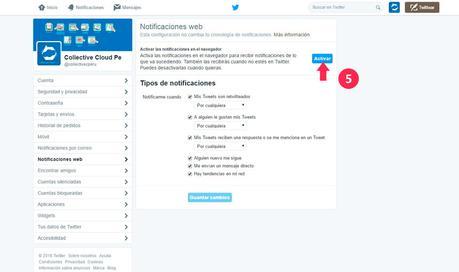 Twitter: Como activar las Notificaciones Web