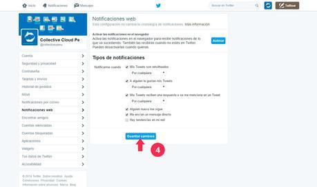 Twitter: Como activar las Notificaciones Web