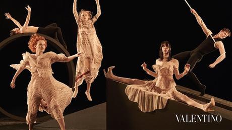 Los bailarines masculinos ¿una alucinacion visual en la nueva campaña otoño de Valentino?