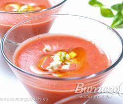 Gazpacho de fresa Gazpacho de fresas de Burruezo congelados