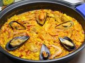Paella conejo marisco