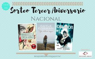 Tercer aniversario del blog+ Sorteo