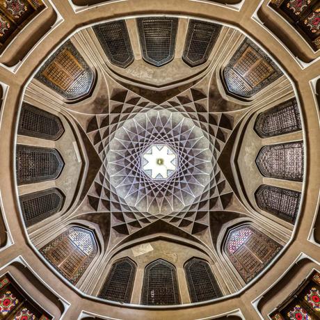 Ceiling of Dolat abad, Yazd