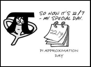 22/7 Día de aproximación de Pi o Casual Pi Day ¡Su historia en 15 viñetas! CasualPi_14