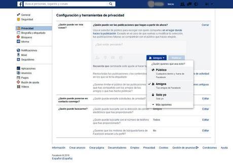 Quién puede ver mis cosas en Facebook