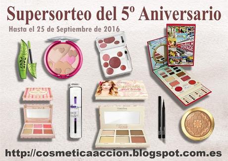 ¡Super SORTEO del 5º Aniversario del Blog – gana un completo kit de productos de maquillaje!