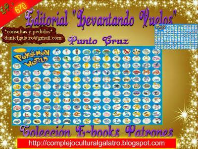 Ebooks Patrones Pokémon 3299 (punto de cruz)- Actualidad
