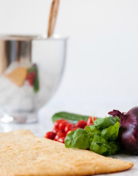 Receta flatbread mediterráneo