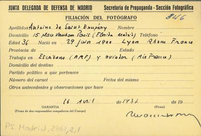 Tras los pasos de Saint-Exupéry, en España.