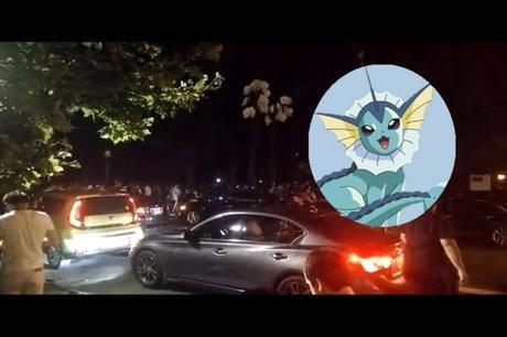 Pokémon GO Aparece Vaporeon y miles de fanáticos invaden Central Park