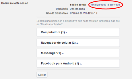Verifica si alguien ha entrado a tu cuenta de Facebook sin autorización en sólo 3 pasos