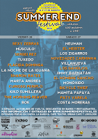 Summer End Festival 2016, cartel por días