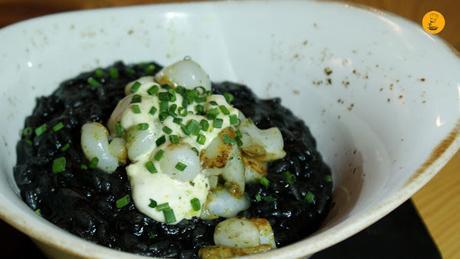 Risotto negro con sepa (12.5€) Top 10 Madrid Top 10