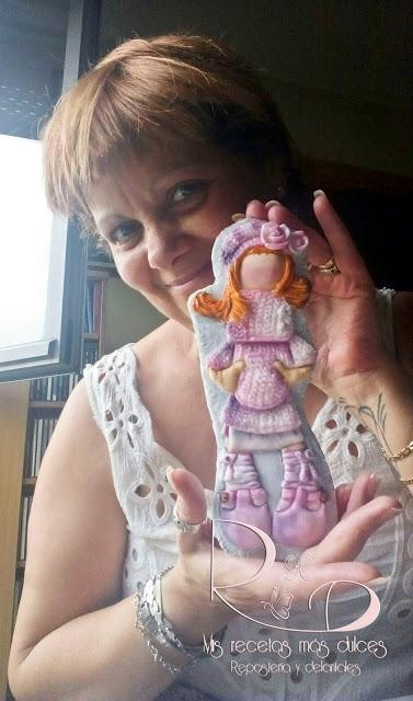 GALLETA DECORADA CON JERSEY DE PUNTO