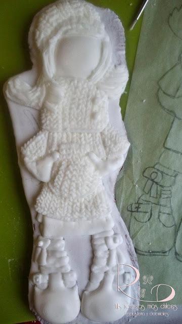 GALLETA DECORADA CON JERSEY DE PUNTO