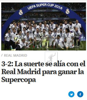 Mundo Deportivo, si gana la SuperCopa el Madrid en la prorroga y si la gana el Barcelona