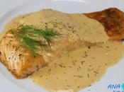 Salmón salsa eneldo