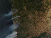 Incendios forestales Galicia, Portugal Madeira: Imagen satélite 10.08.2016