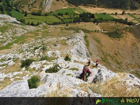 Parte baja de la arista este del Susarón