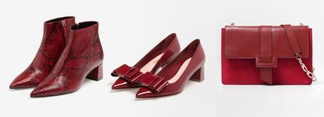 Uterqüe red shoes and bags fall winter 2016 