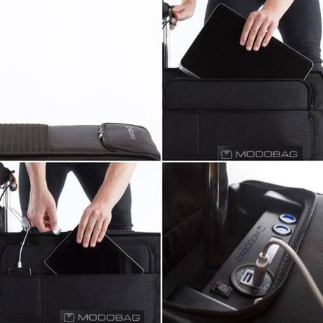 Modobag, una maleta con motores eléctricos que puede ir a...