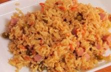 Pollo a la naranja Arroz chino o tres delicias