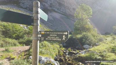 SUBIDA AL JOU DE LOS CABRONES DESDE PONCEBOS