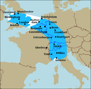 La “Banana azul”.