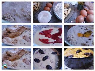 Pastel de pollo con dátiles